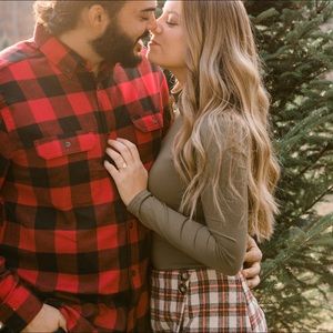 Red vintage plaid skirt ❤️